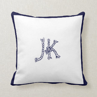 Almofada PixDezines DIY MONOGRAM+COR ROPE NAUCIAL