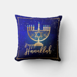 Almofada PixDezines Feliz Hanukkah|Templo Menorah