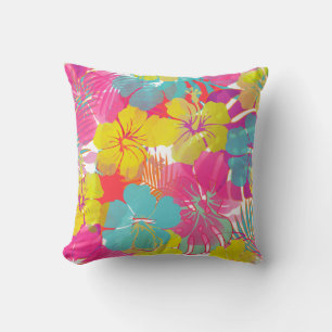Almofada PixDezines Hibiscus/RainForest/FAZER FACE