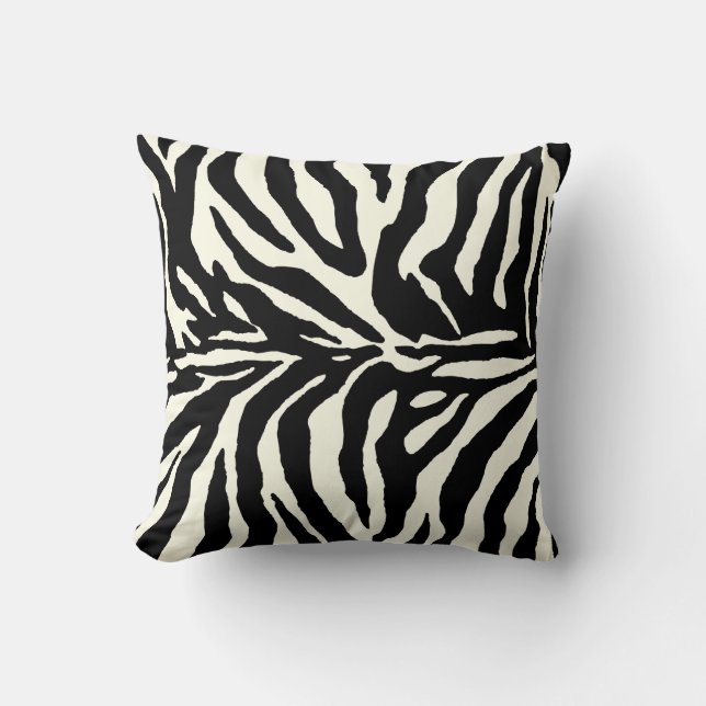Almofada PixDezines torna as cores de fundo/zebra (Frente)