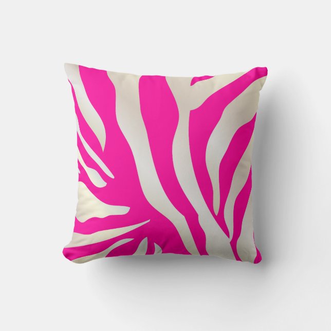 Almofada PixDezines torna as cores de fundo/zebra (Frente)