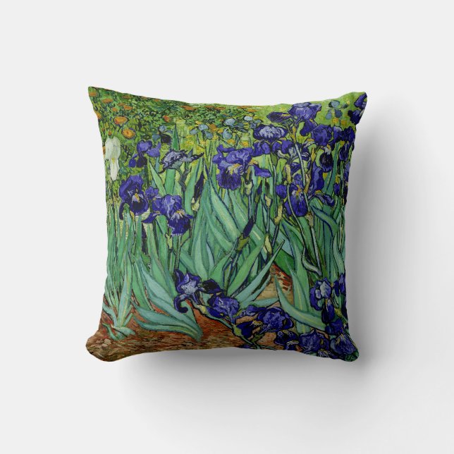 Almofada PixDezines van gogh iris/rua. Remy (Frente)