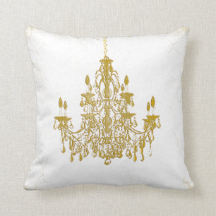 Almofada PixDezines vintage chandeliers/fundo DIY