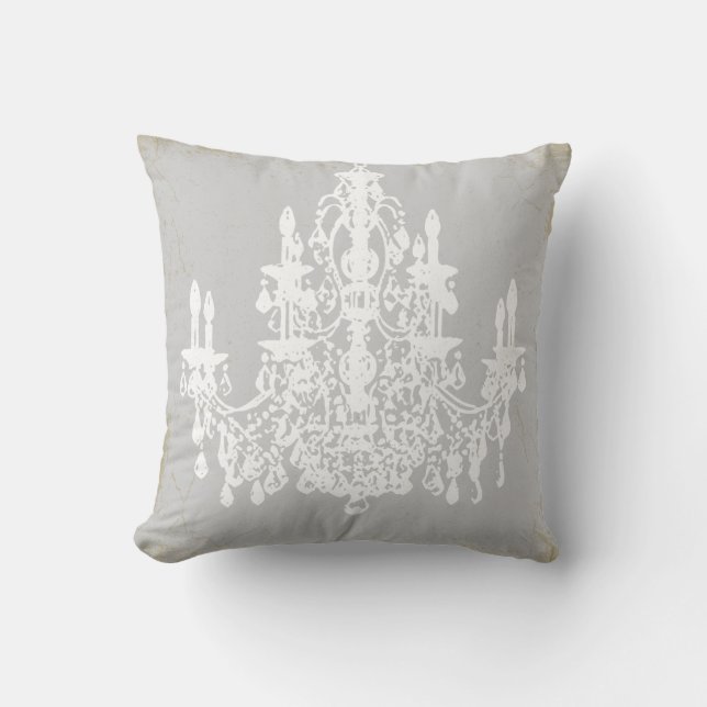 Almofada PixDezines vintage chandeliers/fundo DIY (Frente)