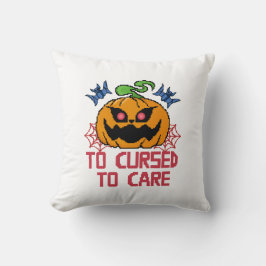 Almofada Pixel Art Halloween Pumpkins, Skulls & Bats