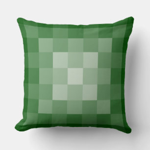 Almofada Pixel de Azulejos verdes geométricos regulares