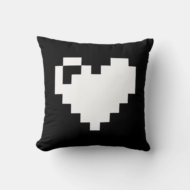 Almofada Pixel Heart 8 bits (Frente)
