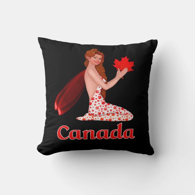 Almofada Pixie canadense com Folha de Maple (Frente)