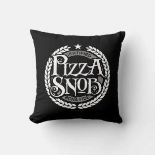 Almofada Pizza Snob - amante de pizza engraçado