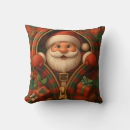 Almofada Plaid Santa Claus Christmas Design 