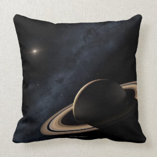 Almofada Planeta de Saturn no sistema solar, fim-acima
