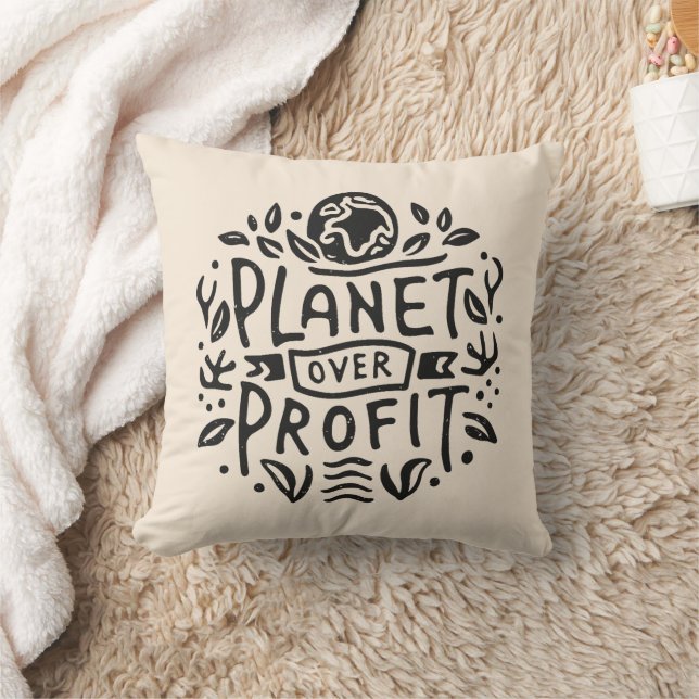 Almofada Planeta sobre lucro (Cobertor)