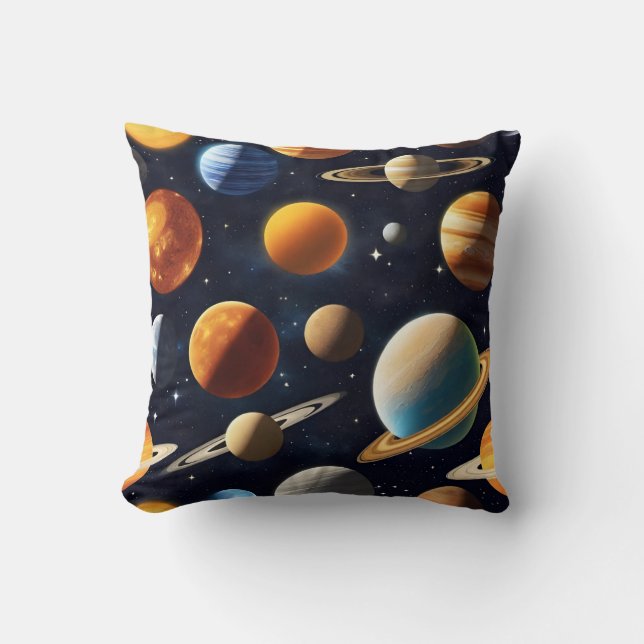 Almofada Planetas espaciais externos 2 (Frente)