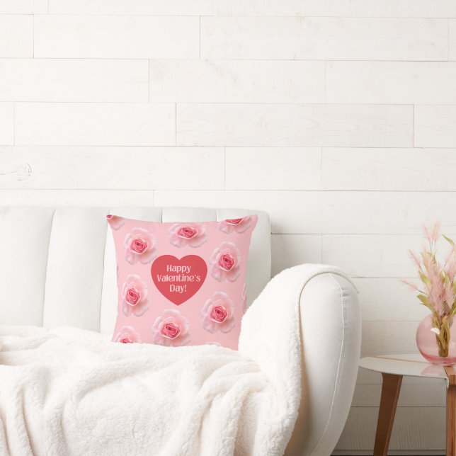 Almofada Plano de fundo do Namorados Feliz Dia 2024 (Sofá)