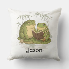 Almofada Plano de fundo personalizado 4 Sapo Mossy