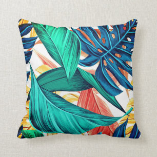 Almofada Planta Colorida Deixa Design tropical