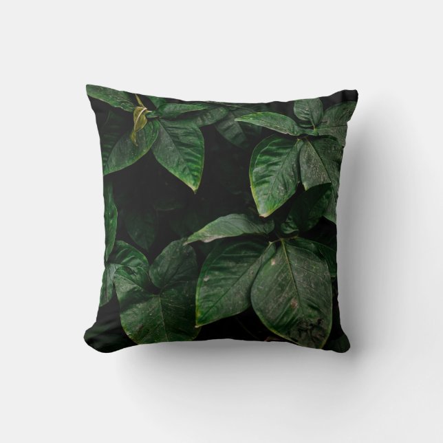 ALMOFADA PLANTA VERDE EM FOTOGRAFIA DE FOCO (Frente)