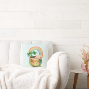 Almofada Plantador de Jardim Bonito com Rainbow & Clover