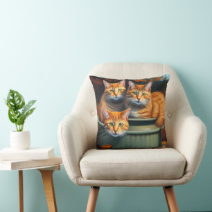 Almofada Plantas Potes Ginger Cats, Cushion
