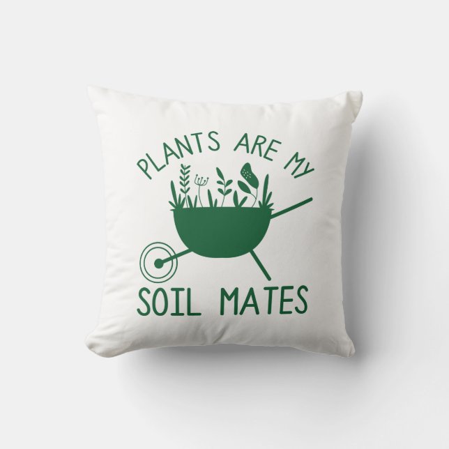 Almofada Plantas São Meus Amigos De Solo (Frente)