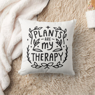 Almofada Plantas são minha terapia, amante engraçado de pla