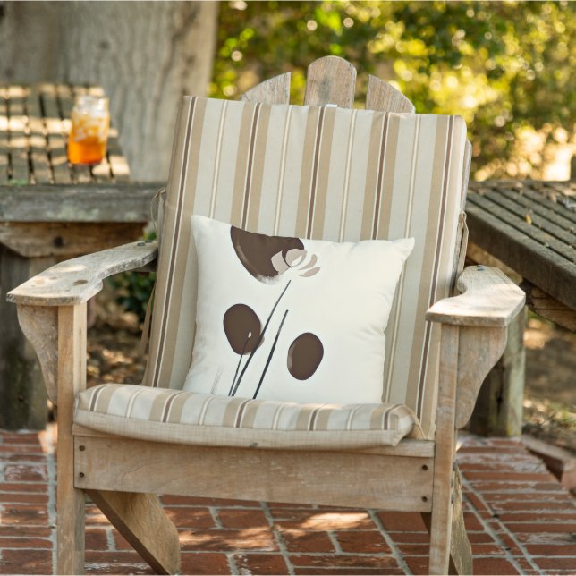 Almofada Plantas simples, arte minimalista (Cadeira)