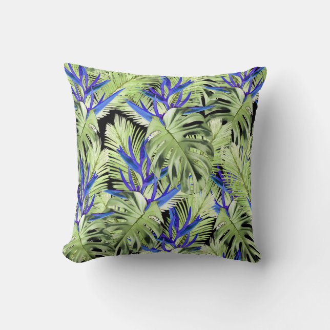 Almofada Plantas tropicais 2. (Frente)