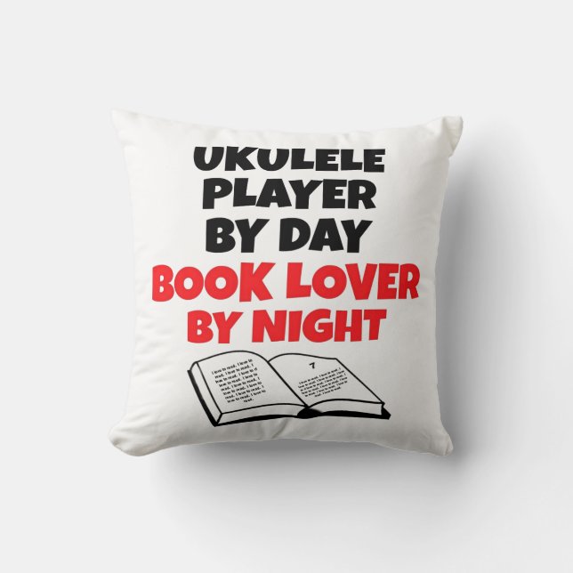Almofada Player do Book Lover Ukulele (Frente)