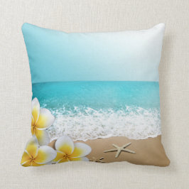 Almofada Plumeria Starfish Beach Tropical Hawaii