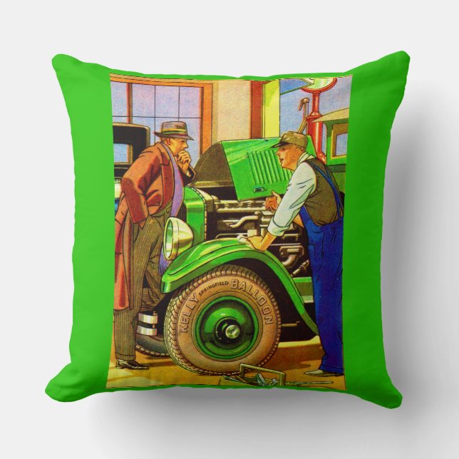 Almofada Pneus de balões Kelly Springfield e 1924 (Frente)