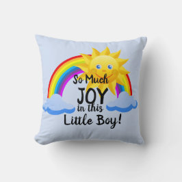 Almofada Pode Mudar Todo Texto Tanta Alegria neste Menino