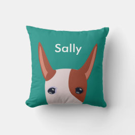 Almofada Podenco Ibicenco Personalizado com o Face Azul