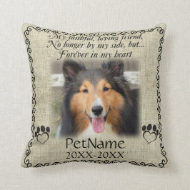 Almofada Poem Faithful Friend Pet Simpatia Personalizada Bu