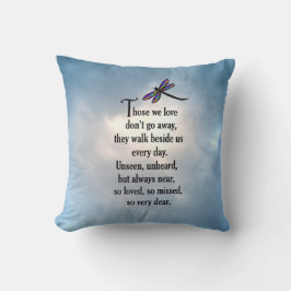 Almofada Poema "assim amado" da libélula