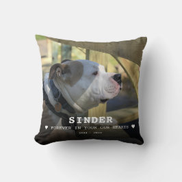 Almofada Poema de Cachorro Foto Memorial Lembrança