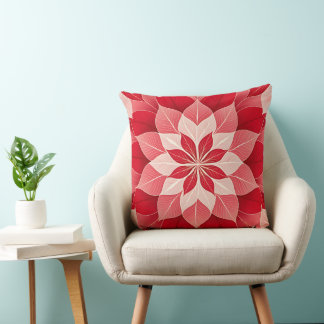 Almofada Poinsettia de Natal Festiva