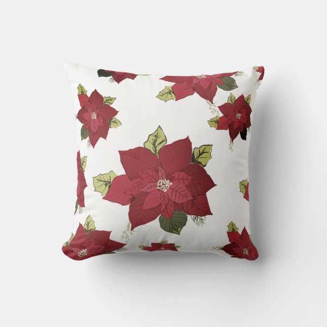 Almofada Poinsettia Pattern Cushion (Frente)