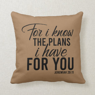 Almofada Pois Eu Sei Os Planos Que Tenho Para Você Jeremiah