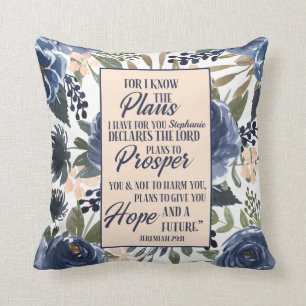 Almofada Pois Eu Sei Os Planos Que Tenho Para Você Personal