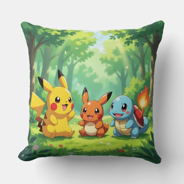 Almofada Pokémon und seine Treue Freunde (Frente)