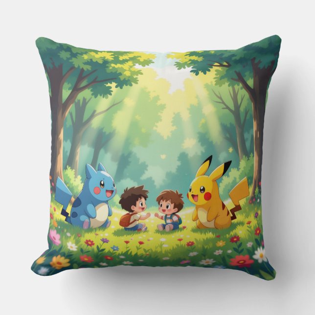 Almofada Pokémon und seine Treue Freunde (Frente)