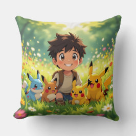 Almofada Pokémon und seine Treue Freunde