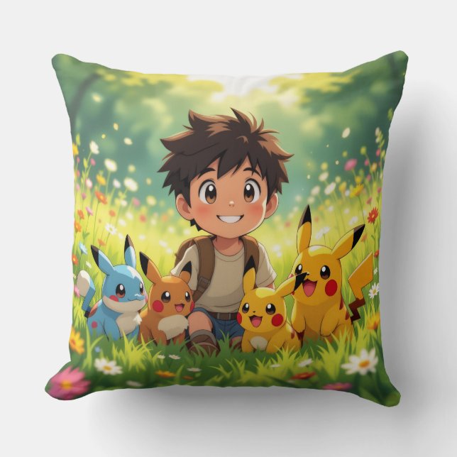 Almofada Pokémon und seine Treue Freunde (Frente)