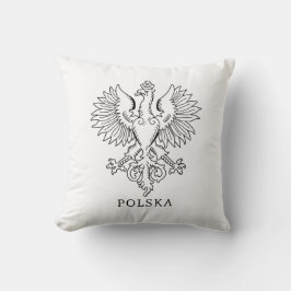 Almofada Poland's White Eagle Contemporary State Emblem 