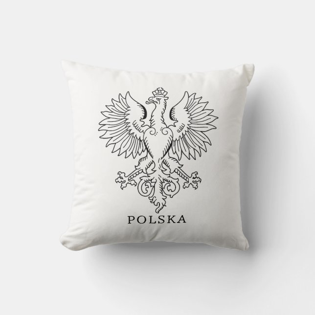 Almofada Poland's White Eagle Contemporary State Emblem  (Frente)
