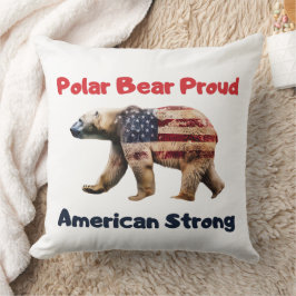 Almofada Polar Bear Flag América