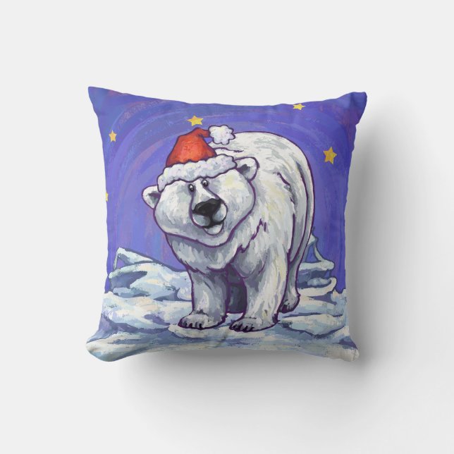 Almofada Polar Bear Natal (Frente)