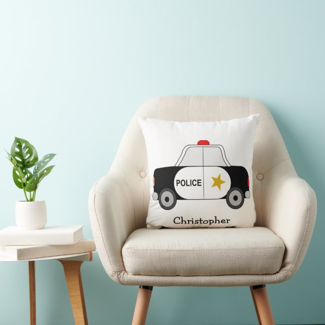 Almofada Police Car Design Personalised (Cadeira)