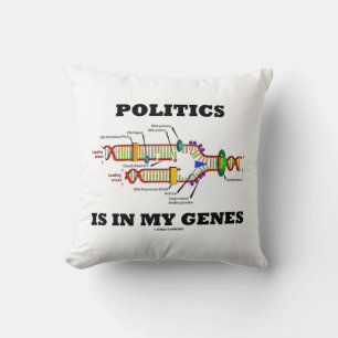 Almofada Política está em meu genoma DNA Humor