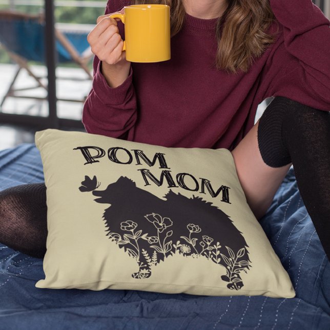 Almofada Pom Mãe Pomerânia Cão-Lover (Criador carregado)